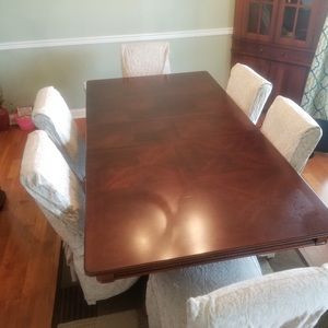 Dining room table with chairs